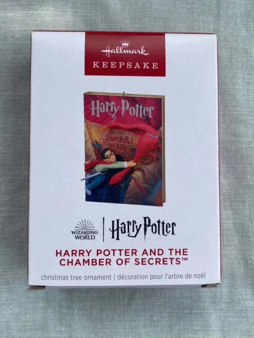 NIB NWT Hallmark Harry Potter and the Chamber of Secrets book ornament